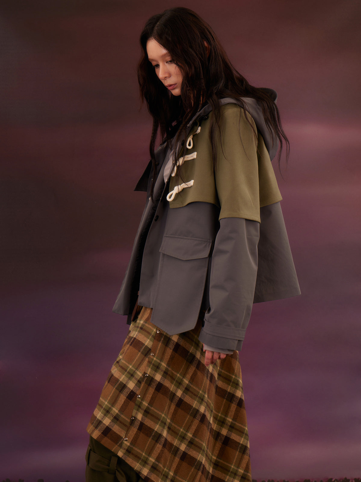 Slim fit assault suit short jacket