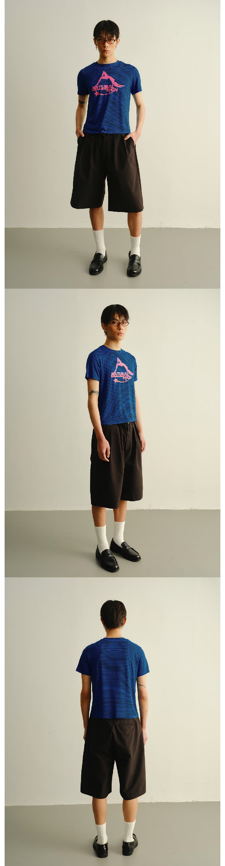 Black silhouette shorts