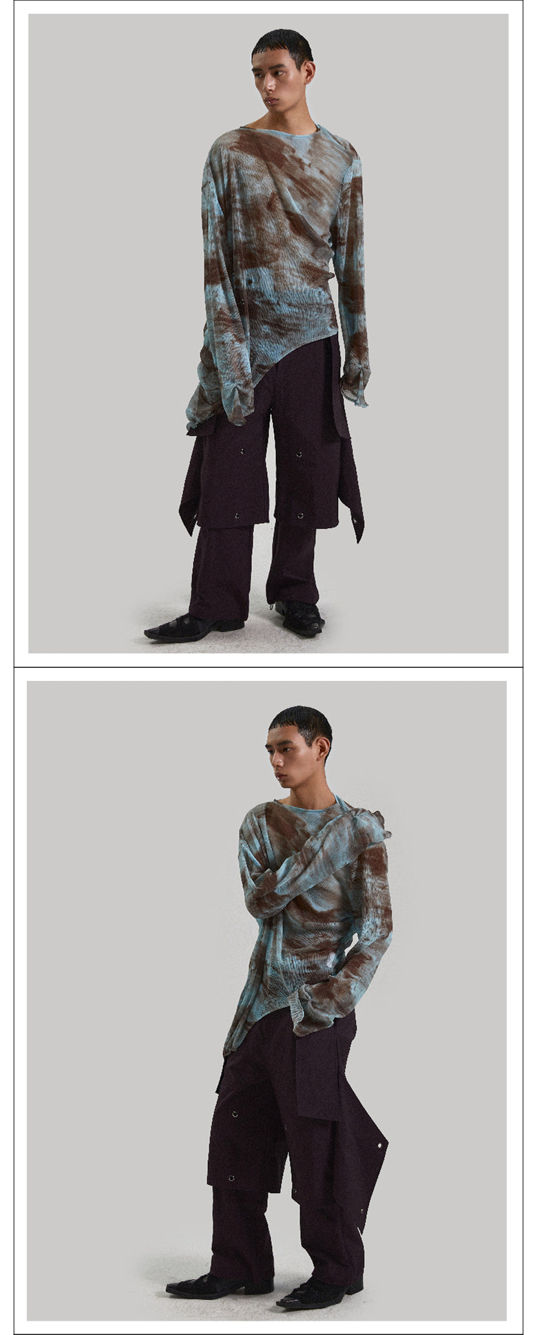 Long sleeved sheer sexy see through top