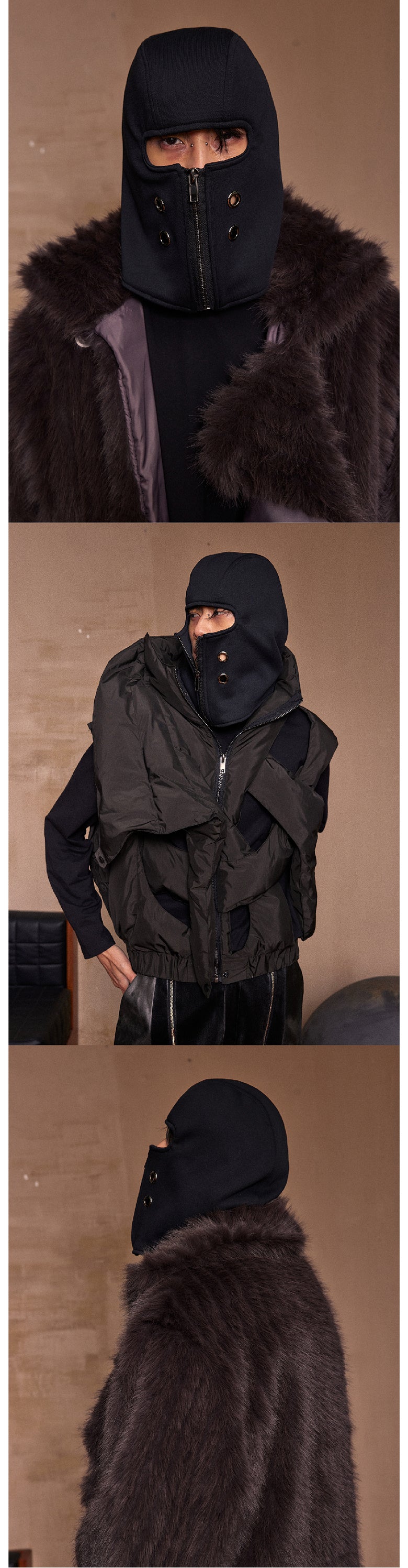 Black bandit gang vent hat