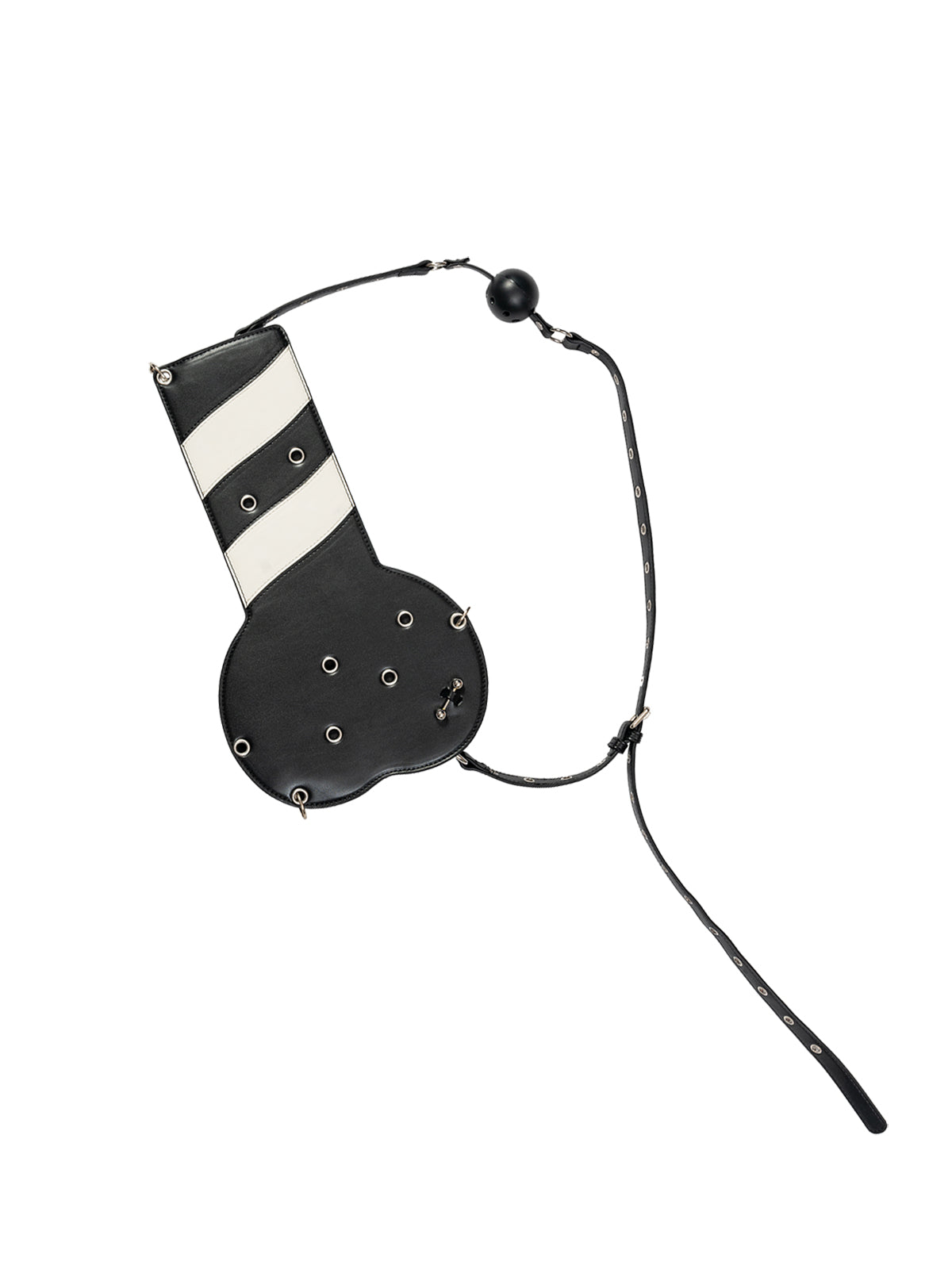 Leather backpack and underarm bag