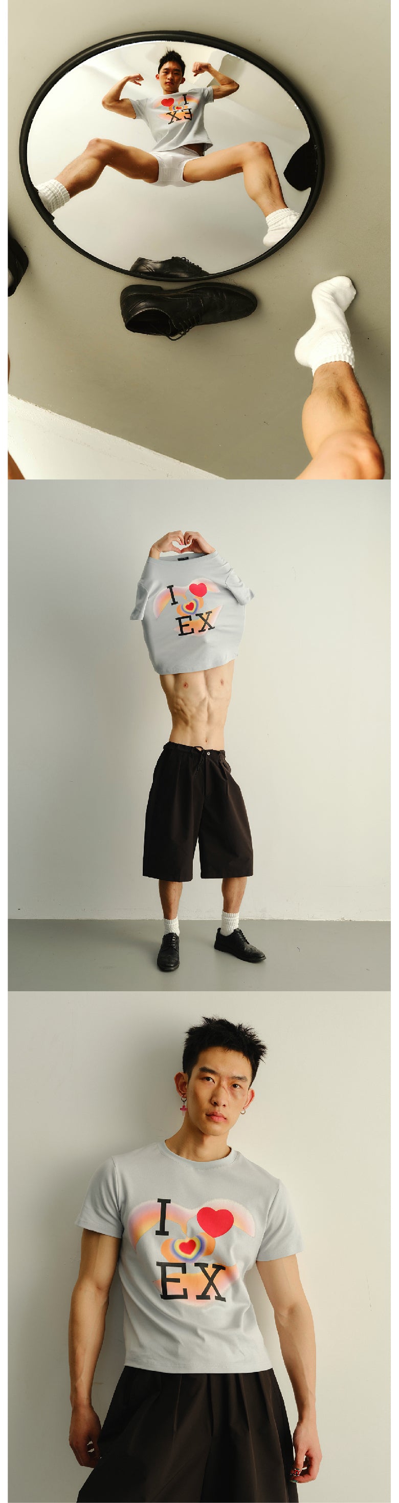 I love my ex's light blue T-shirt