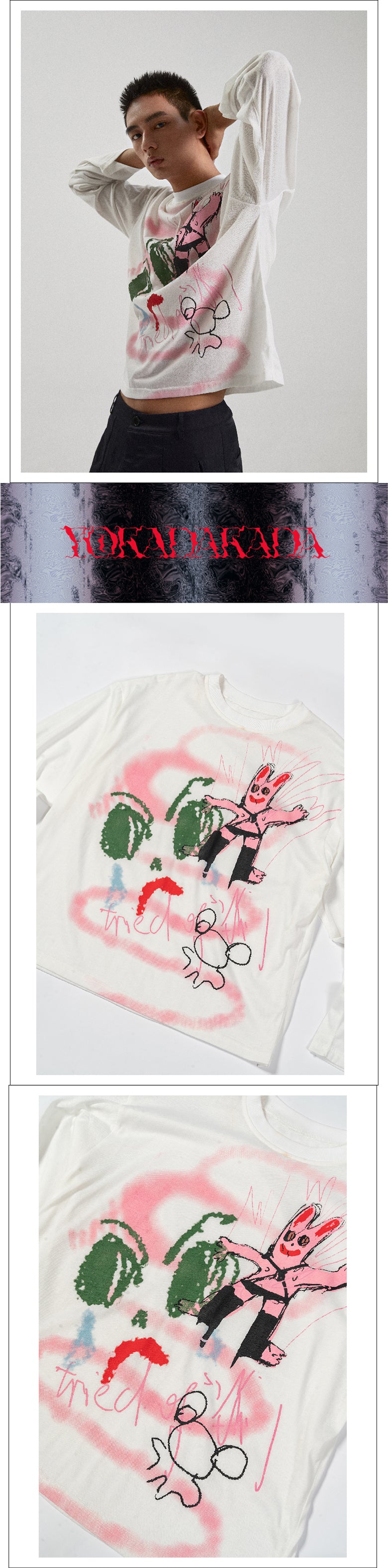 Graffiti SM Bear Long Sleeve T-shirt