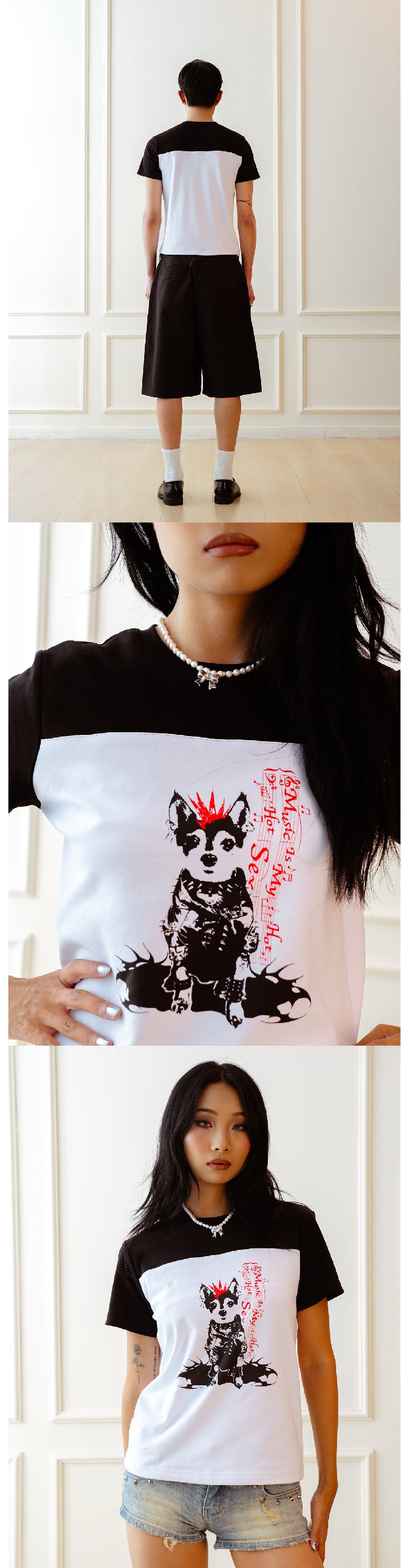 Punk Dog Printed T-shirt