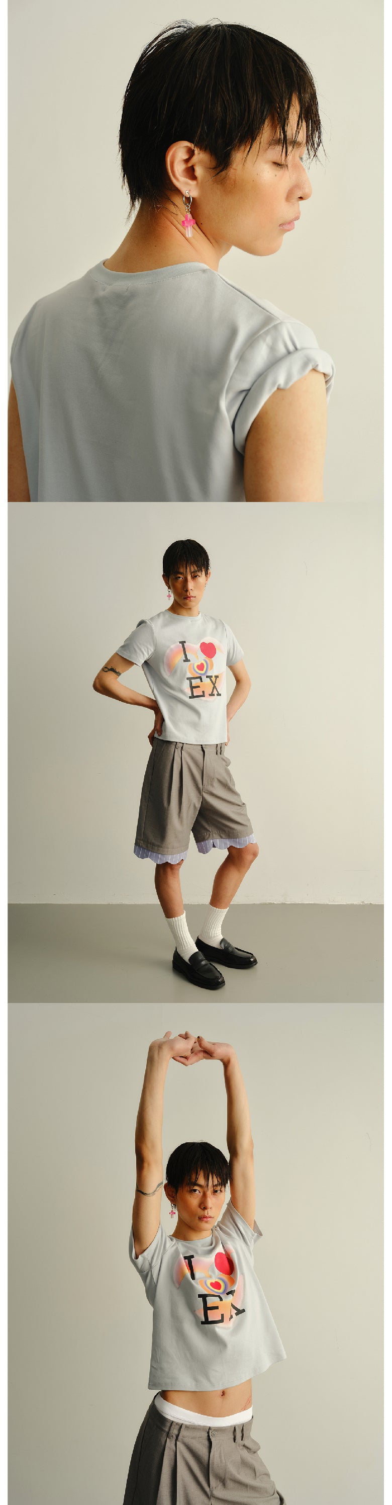 I love my ex's light blue T-shirt