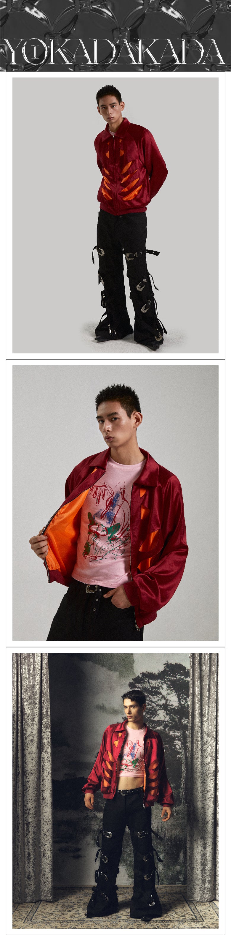 Skeleton hollowed out air force jacket