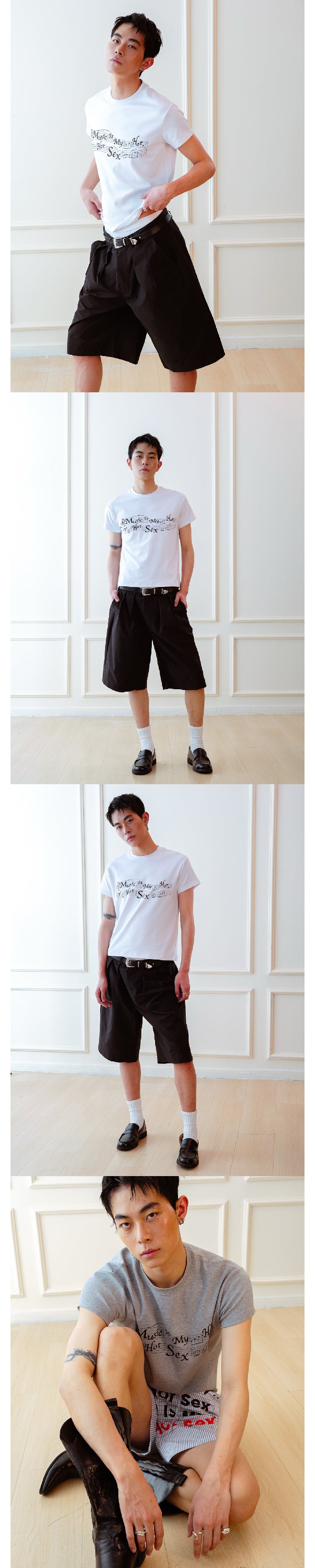 Score printed T-shirt