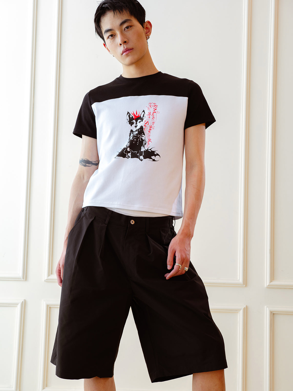 Punk Dog Printed T-shirt