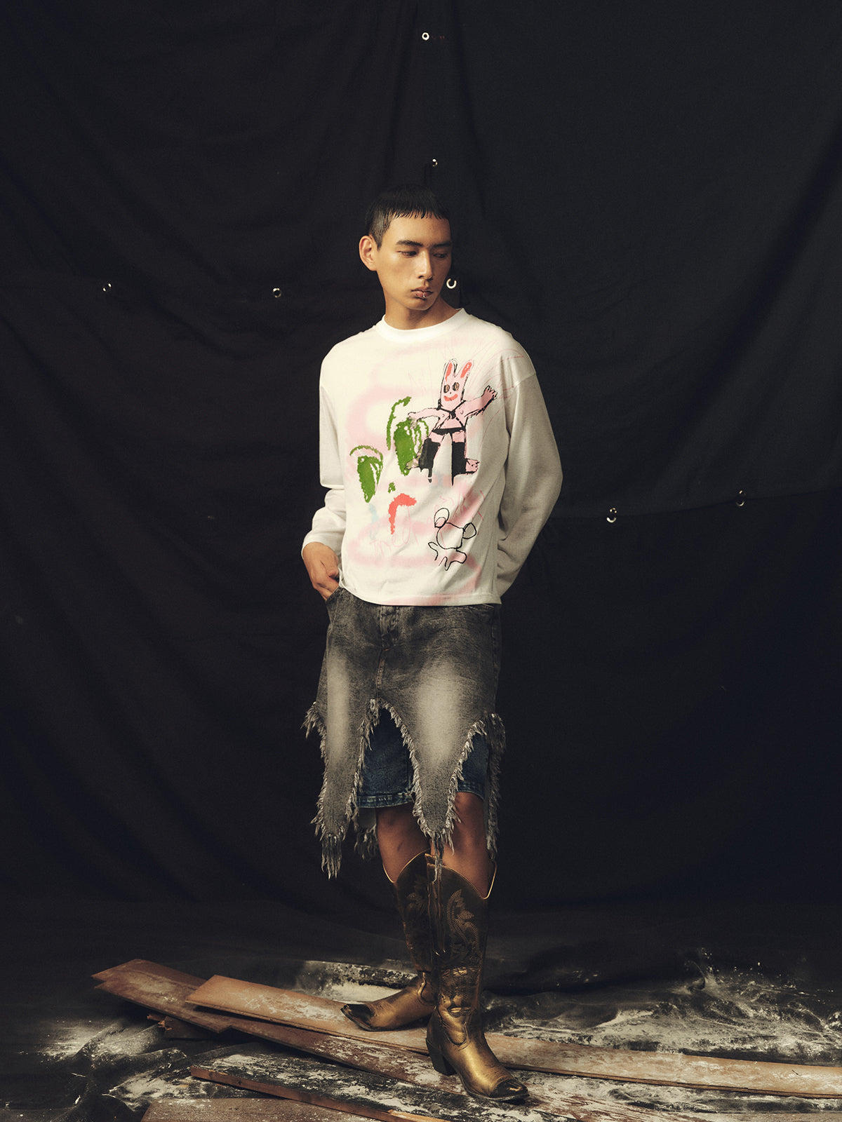 Graffiti SM Bear Long Sleeve T-shirt