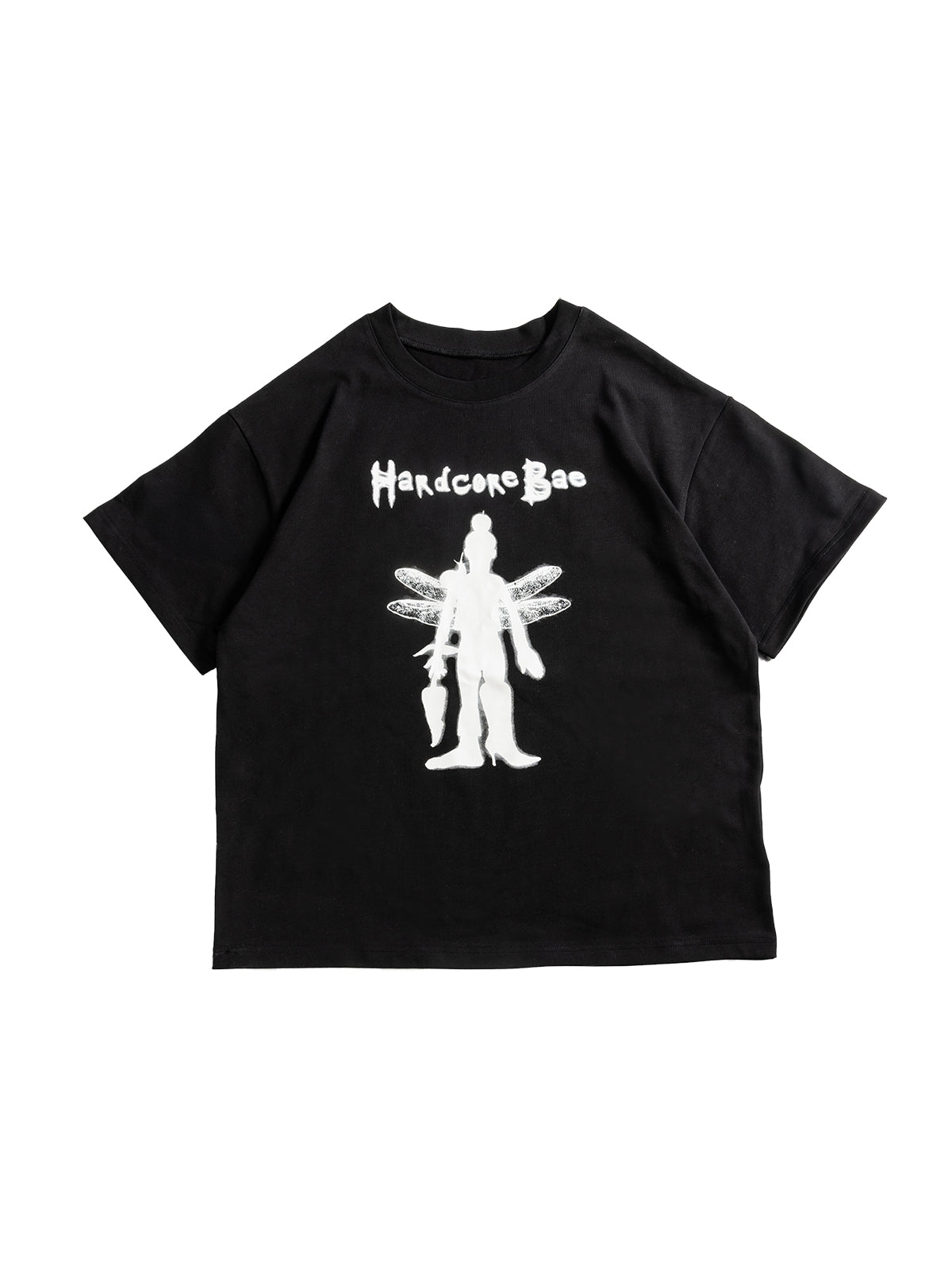 Asymmetric Elf Black T-shirt