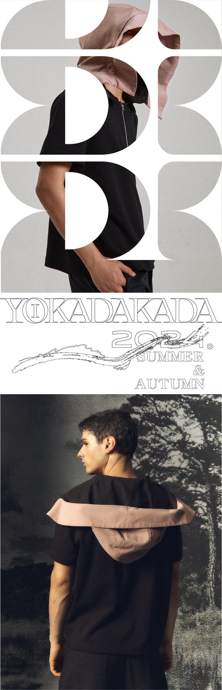 Two tone large hat detachable T-shirt