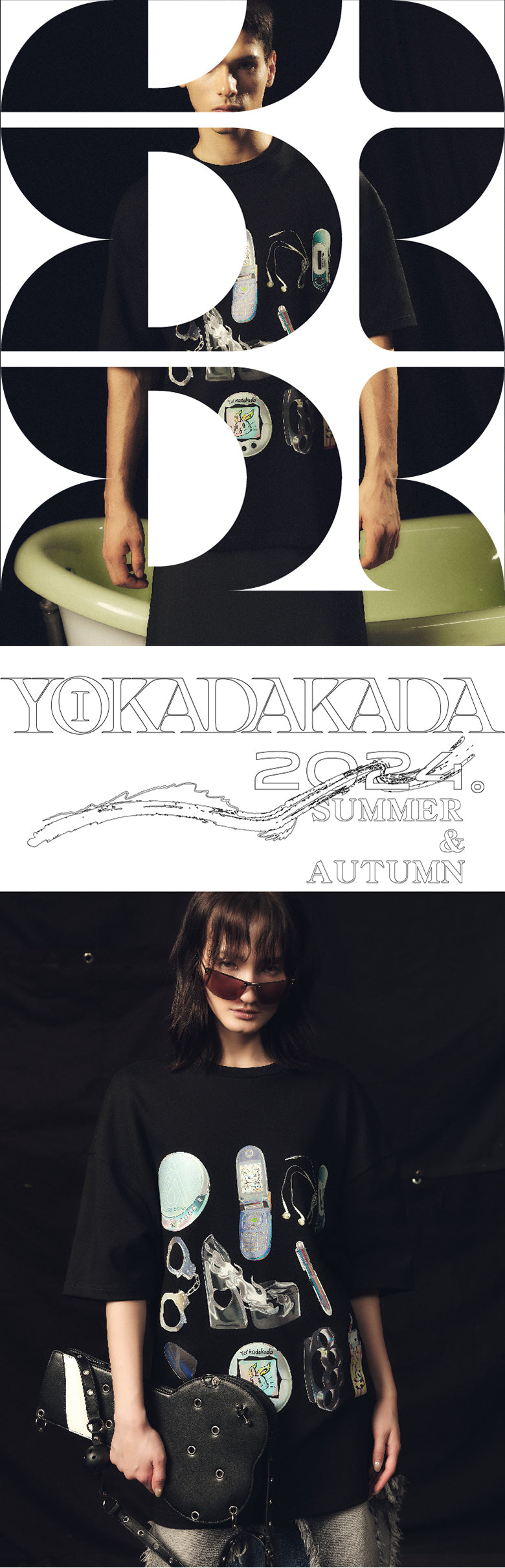 Full picture y2k printed loose T-shirt