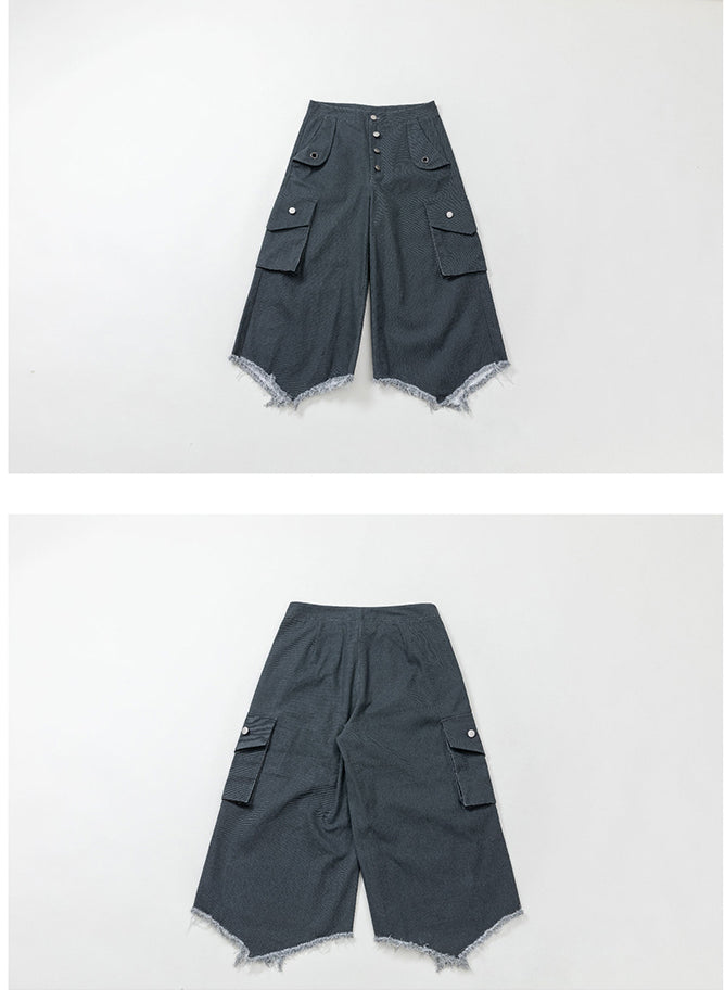 Fur edge workwear pants