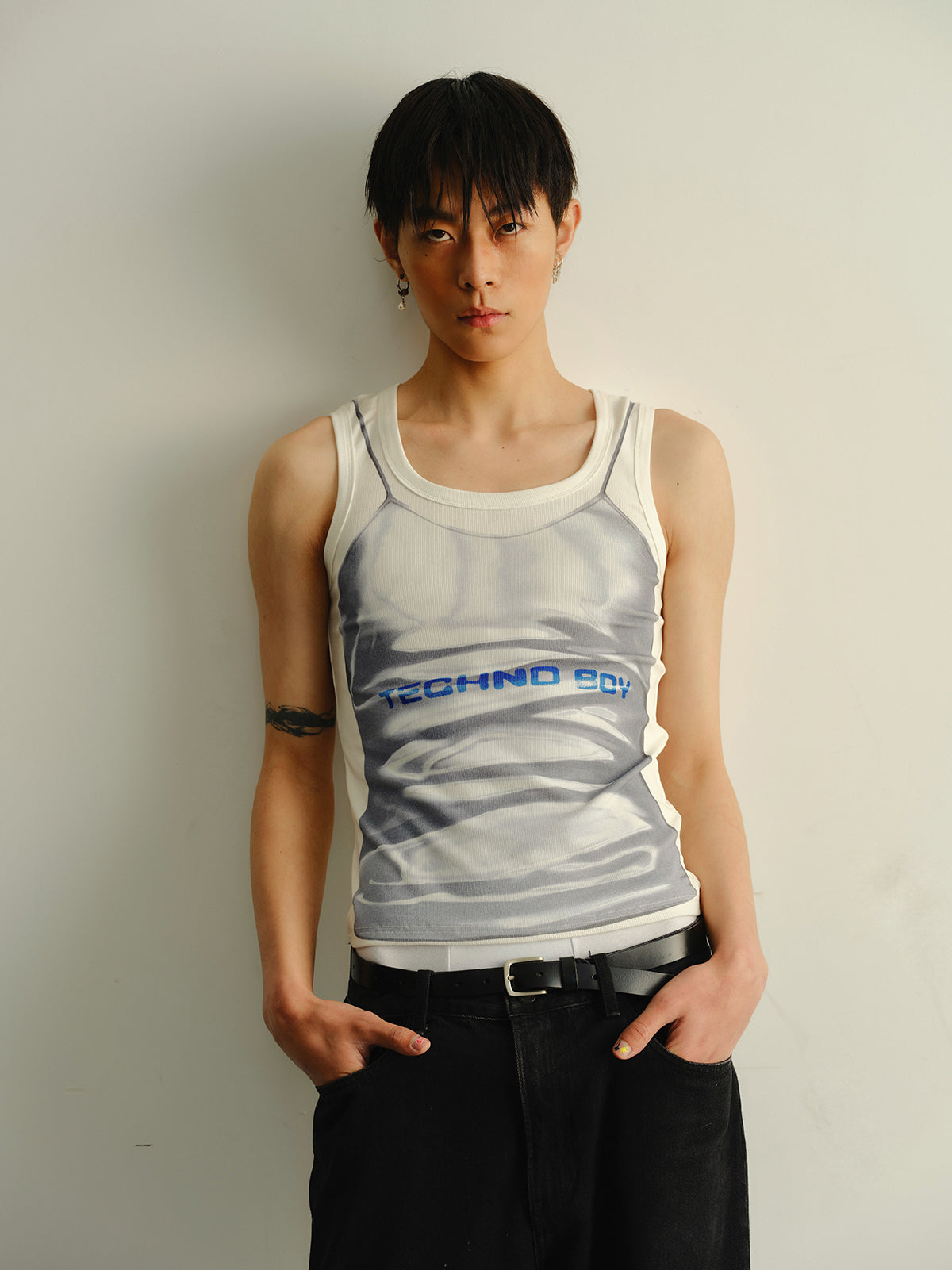 Electronic boy tank top
