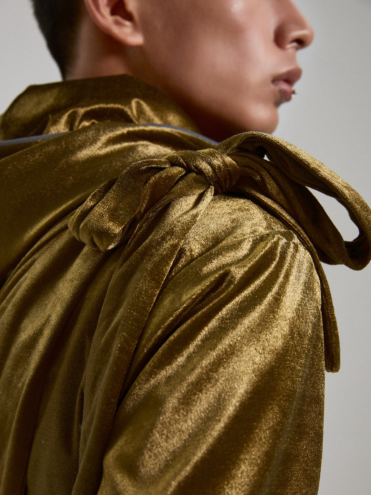 Golden strap angel hoodie