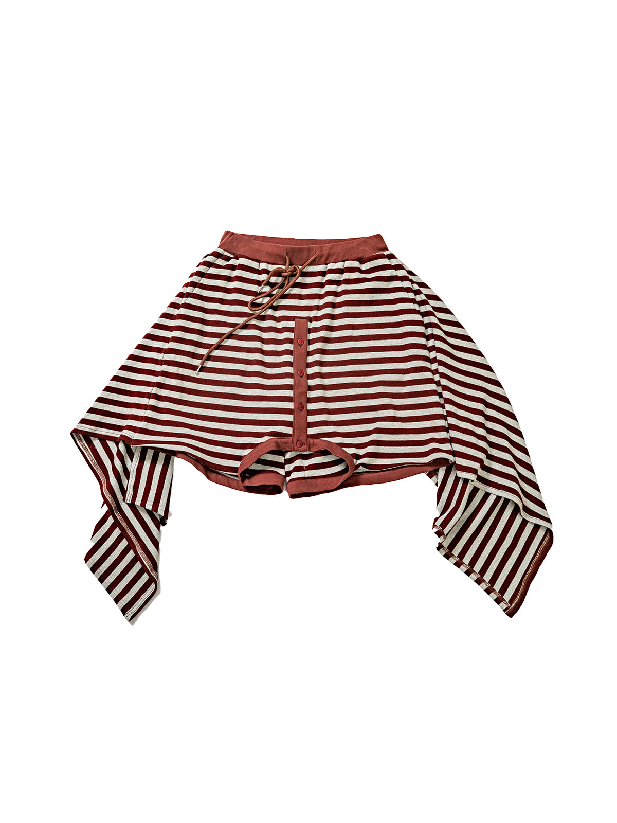 Stripe reversed sweatshirt shorts