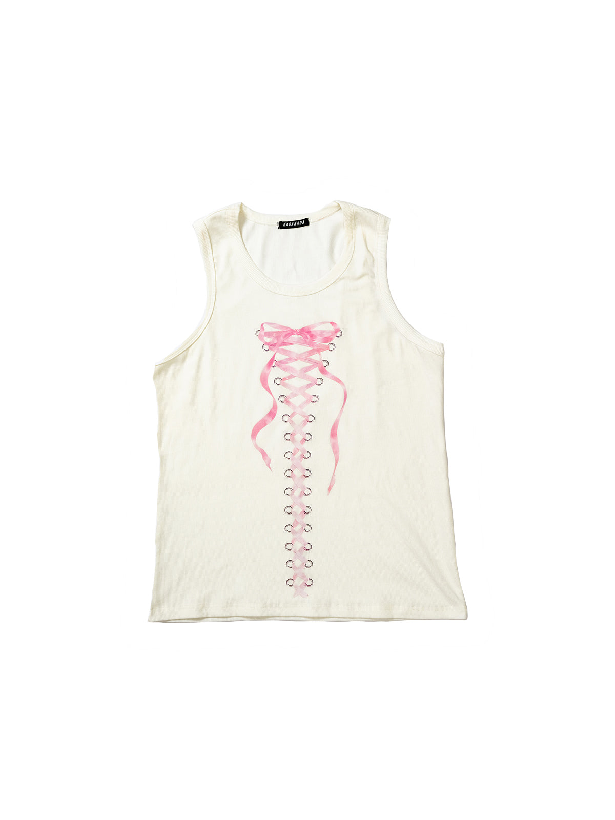 Bow tie strap printed vest