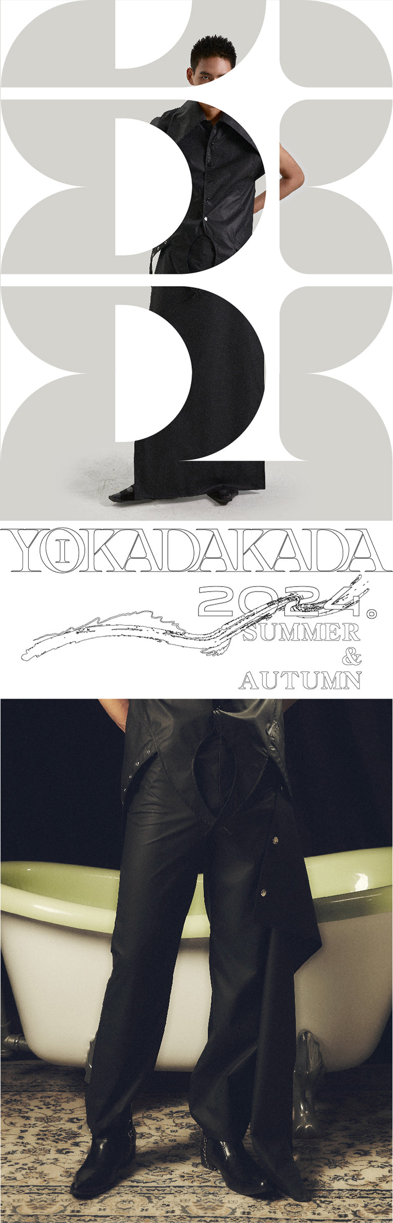 Black detachable apron pants