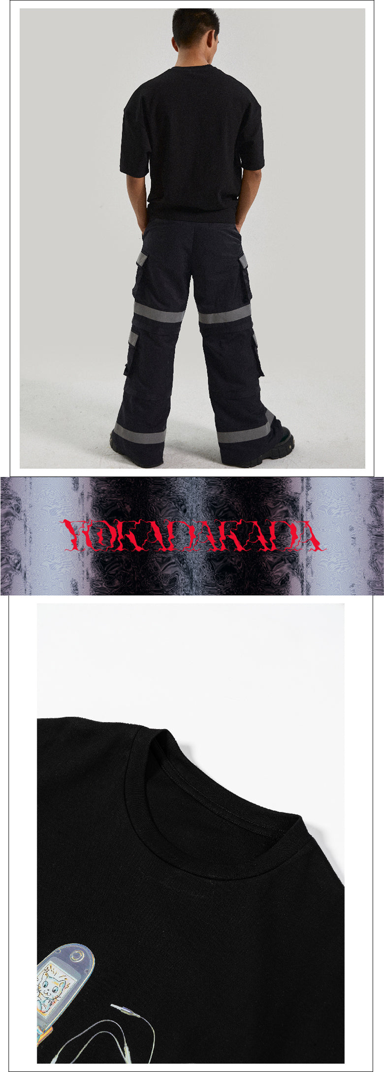 Full picture y2k printed loose T-shirt