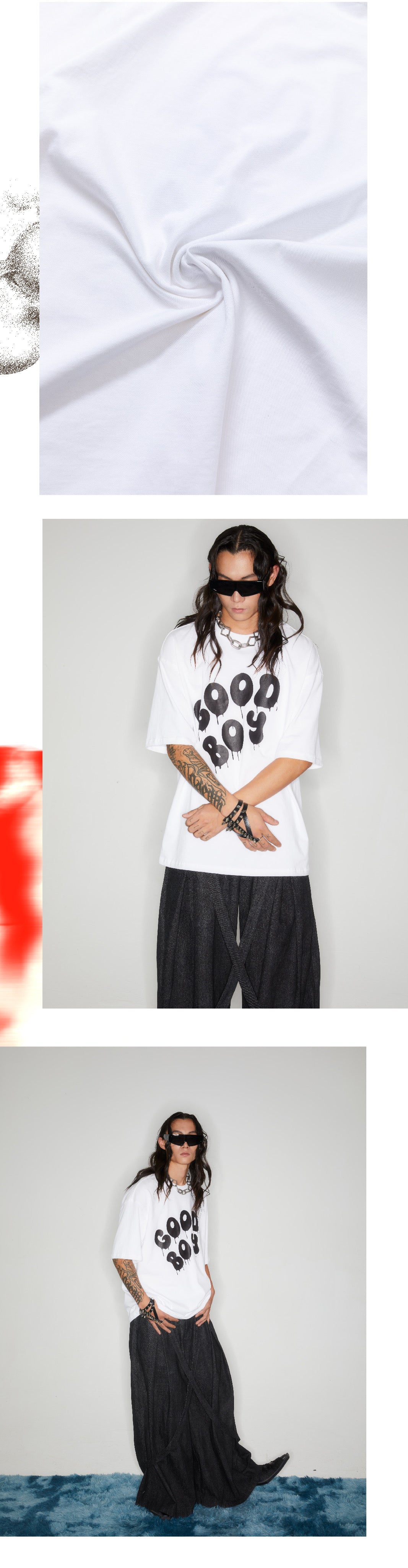 Vintage Rivet Print White