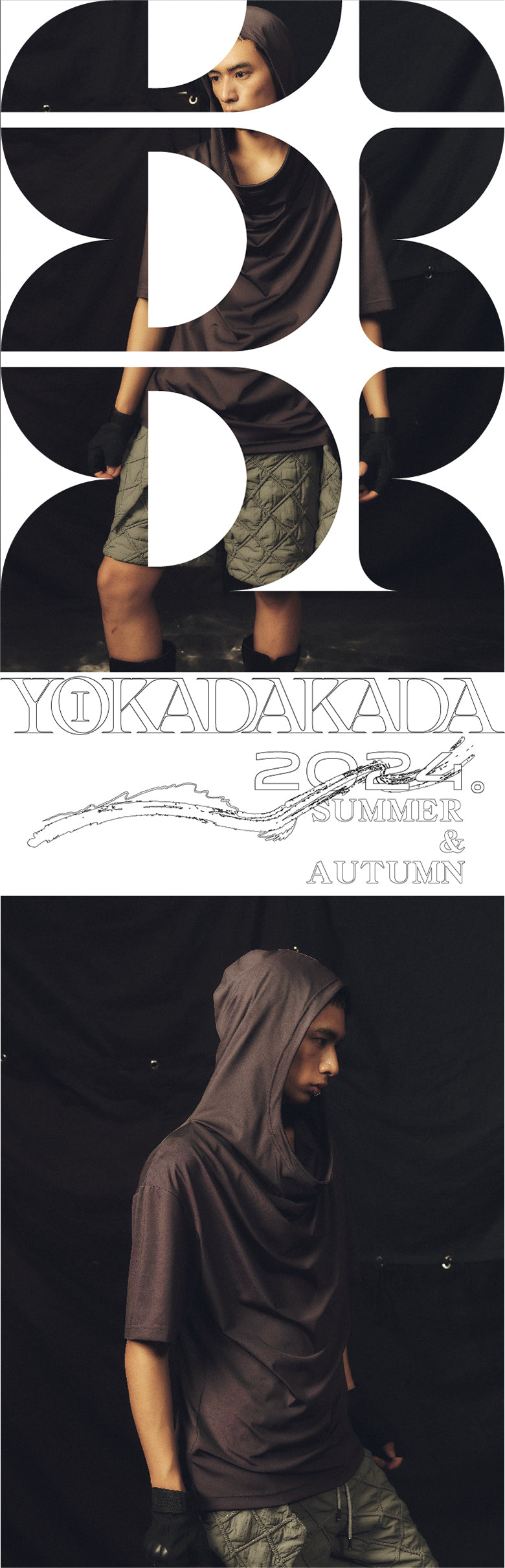 Boxing style pleated hoodie T-shirt