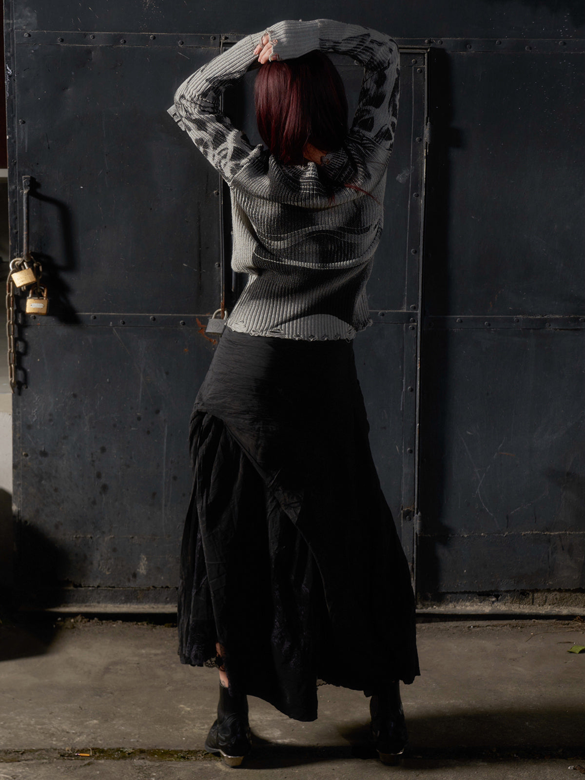 Armor printed pullover sweater