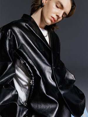 Hollow out silhouette coat