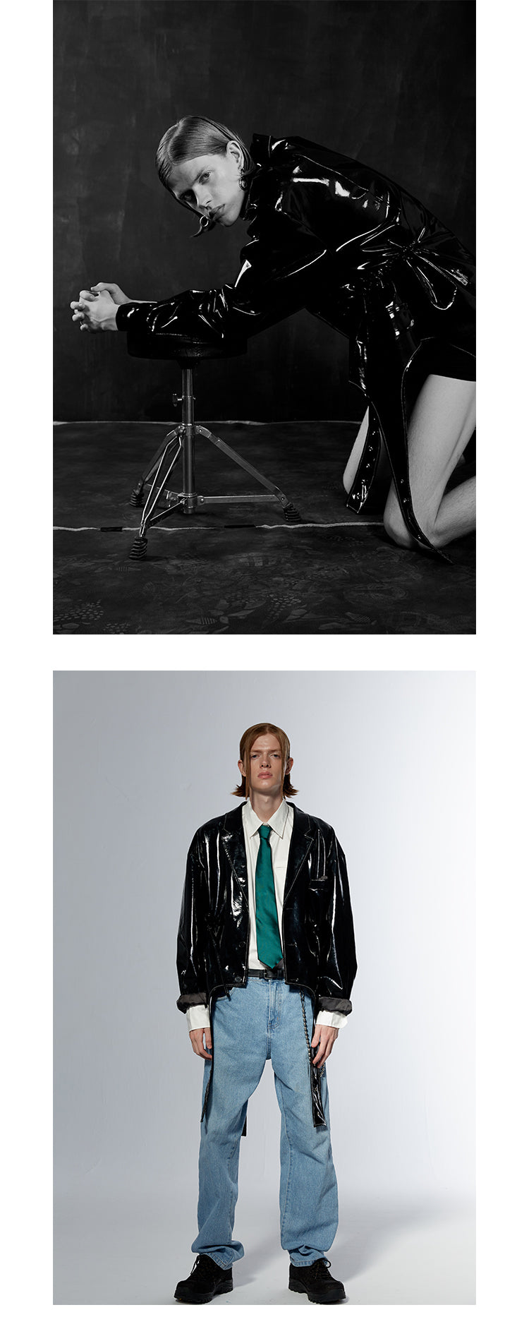 Silhouette suit coat