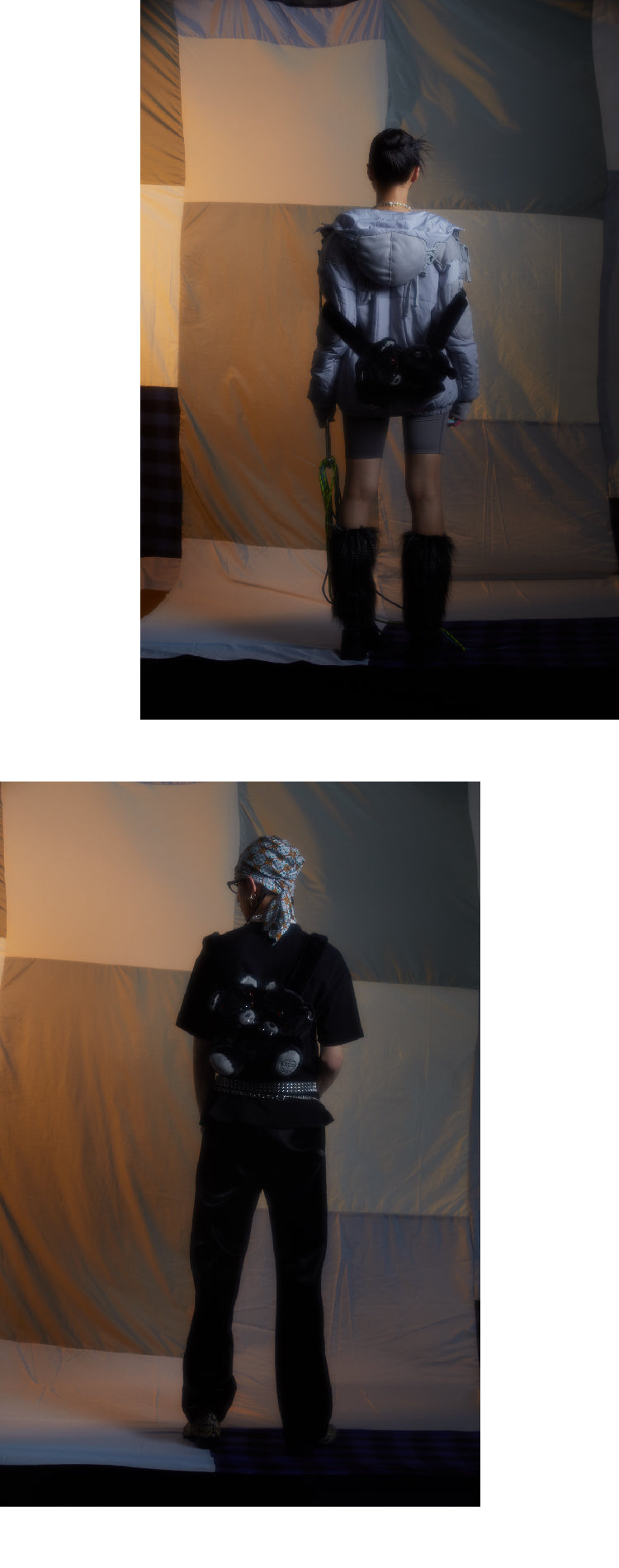 Two headed bear backpack