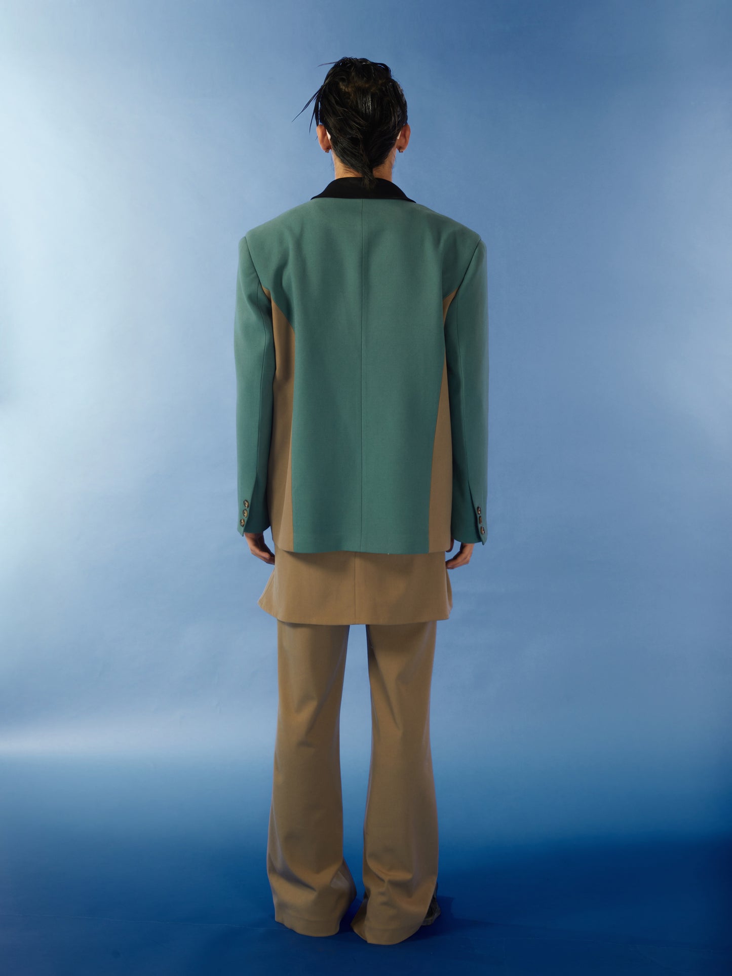 Casual patchwork suit