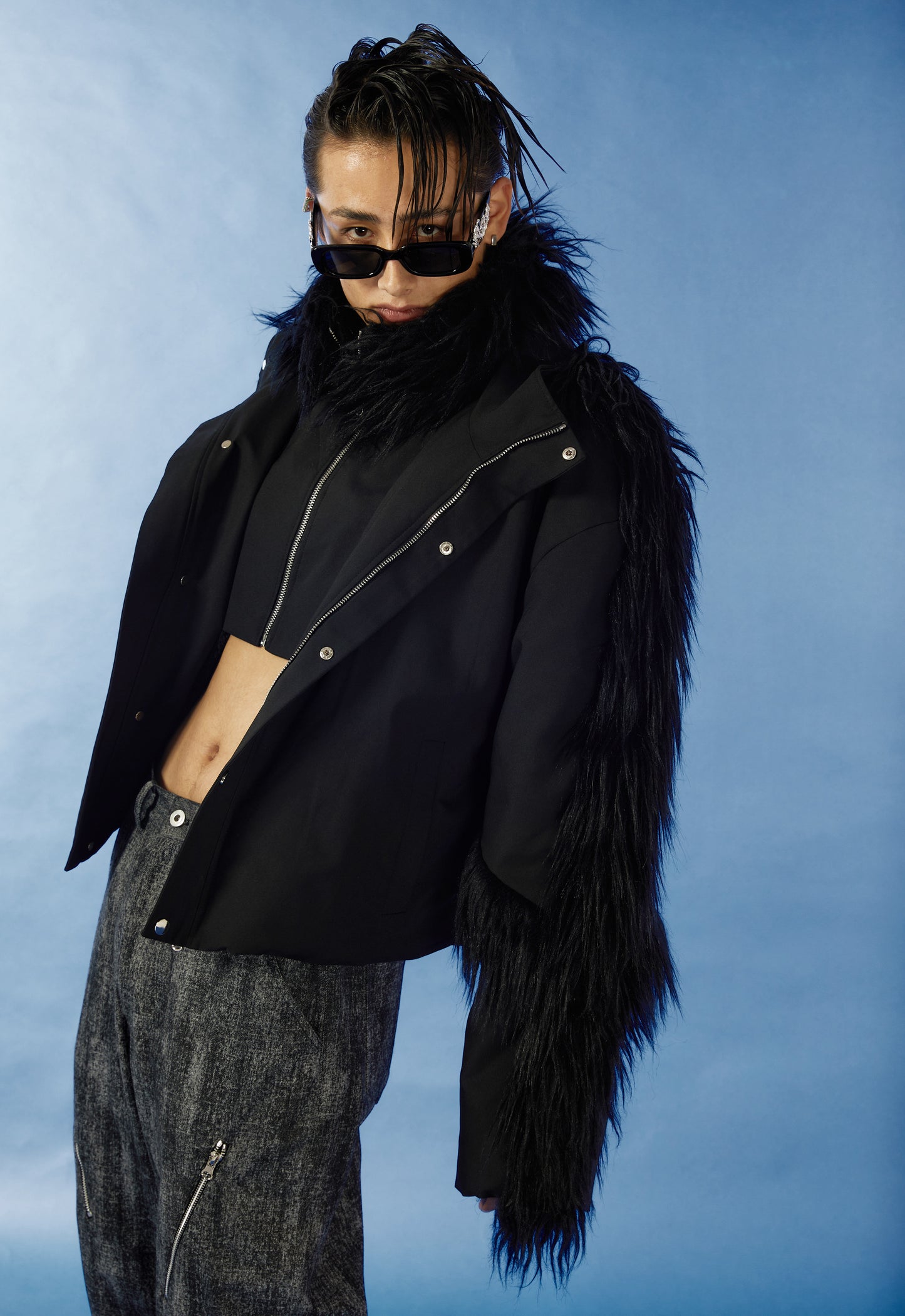 Silhouette cotton coat