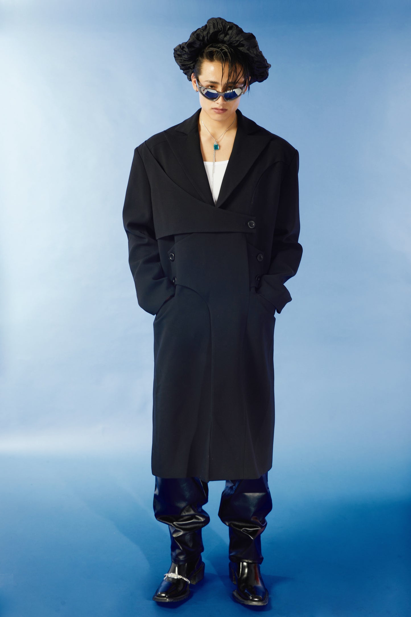 Silhouette casual trench coat