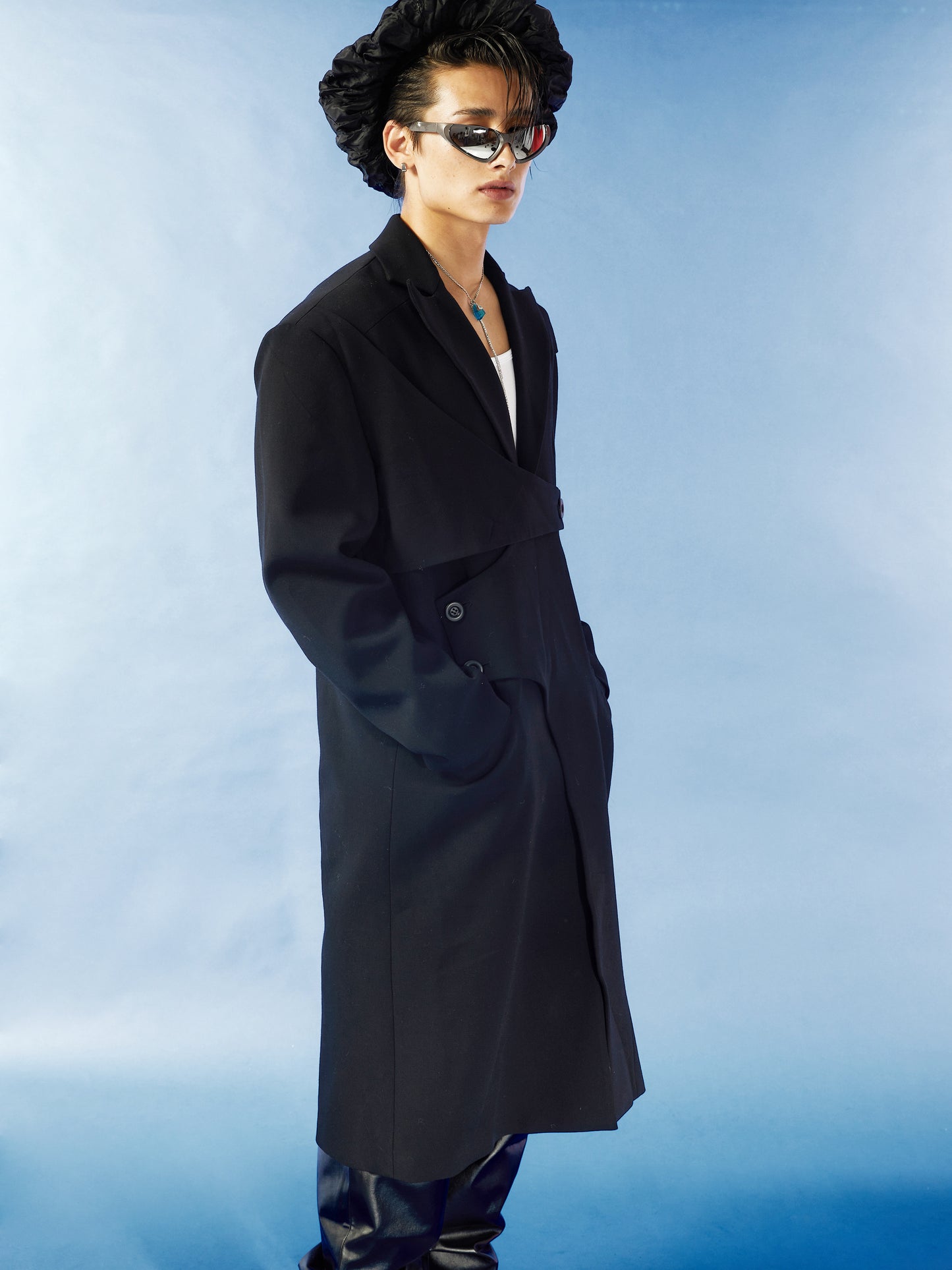 Silhouette casual trench coat