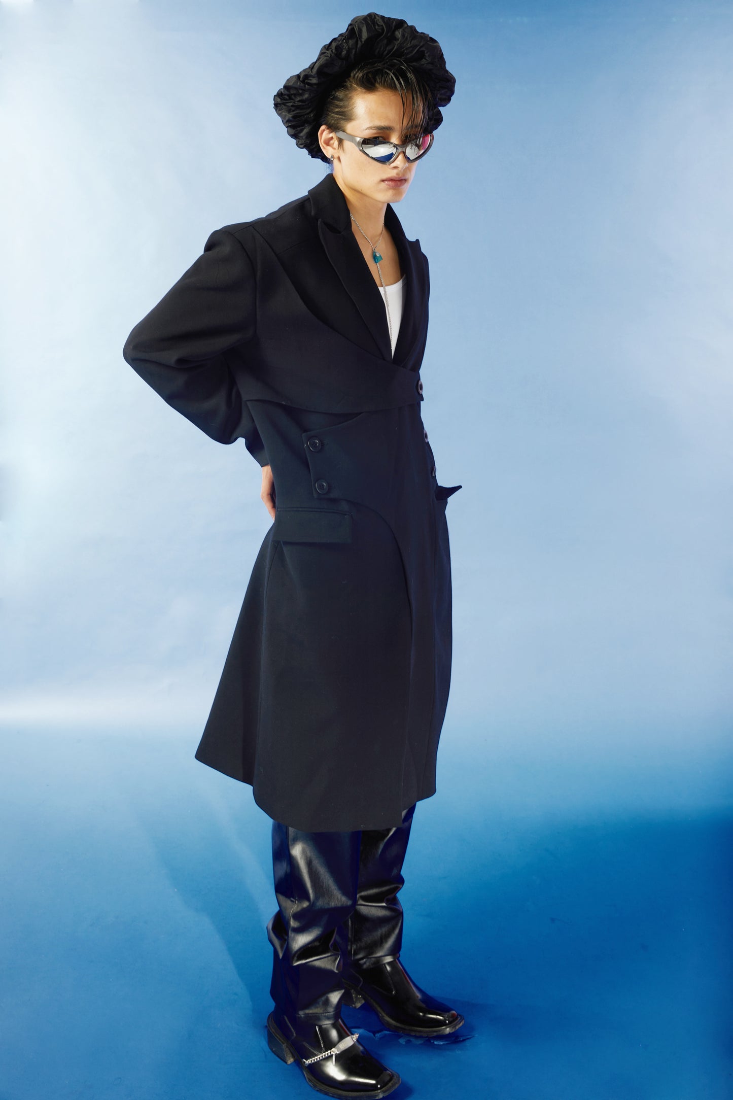 Silhouette casual trench coat