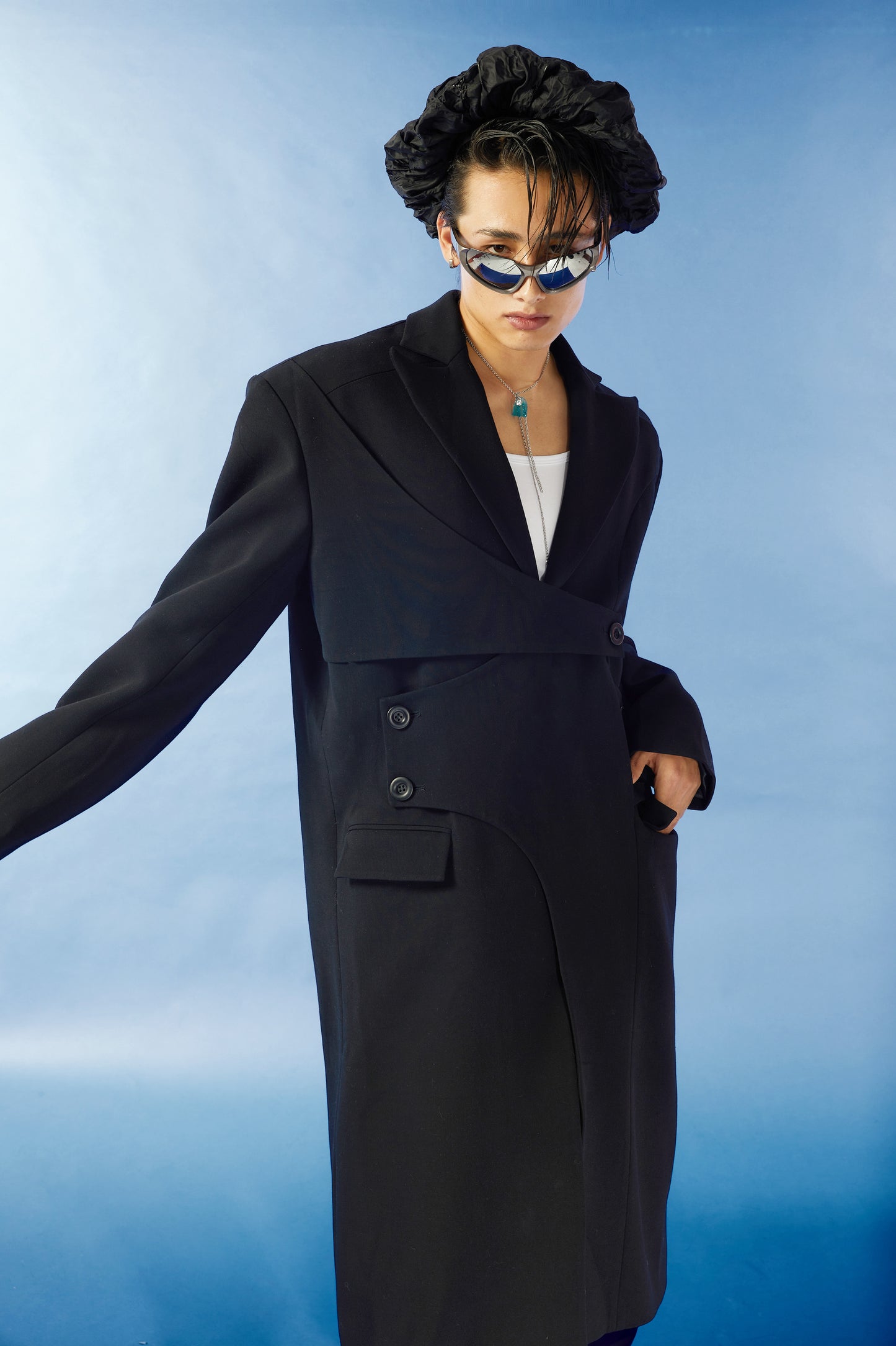 Silhouette casual trench coat