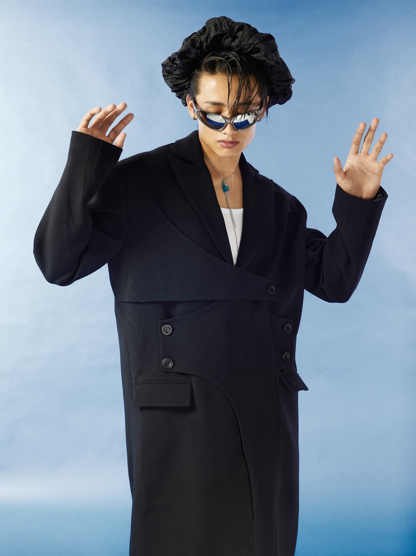 Silhouette casual trench coat