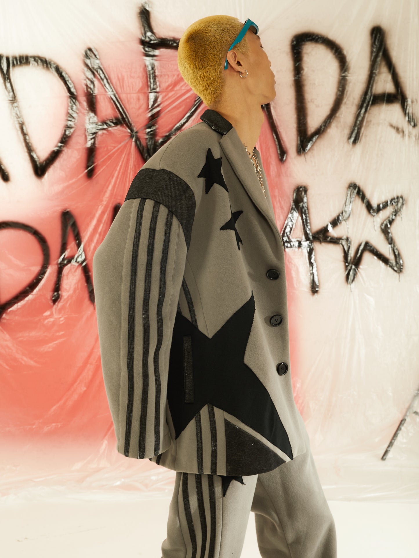 Wide shoulder vintage coat