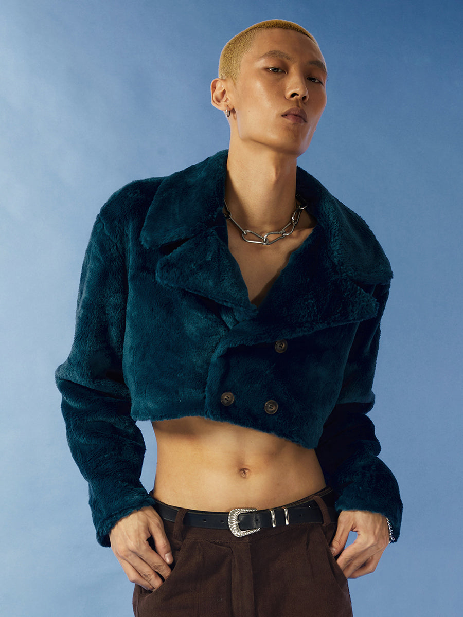 Wool double breasted coat