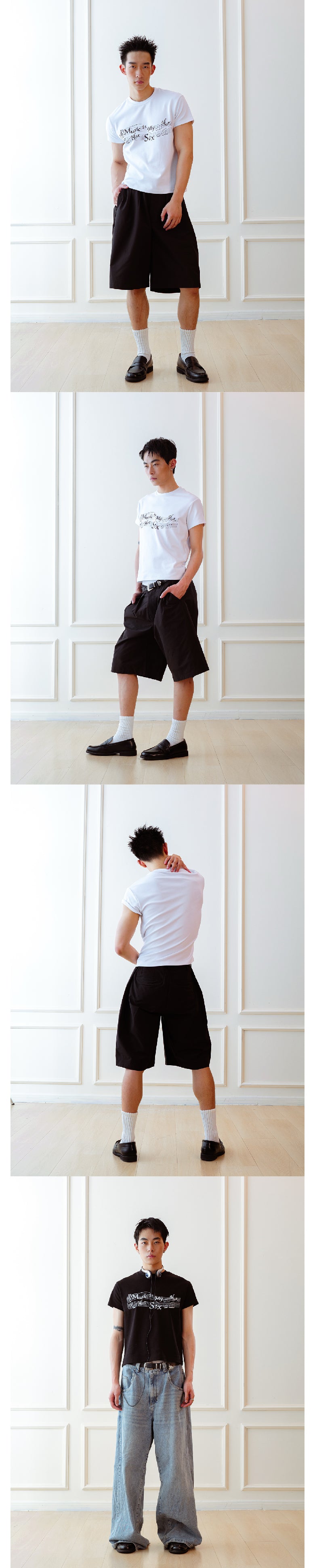 Score printed T-shirt