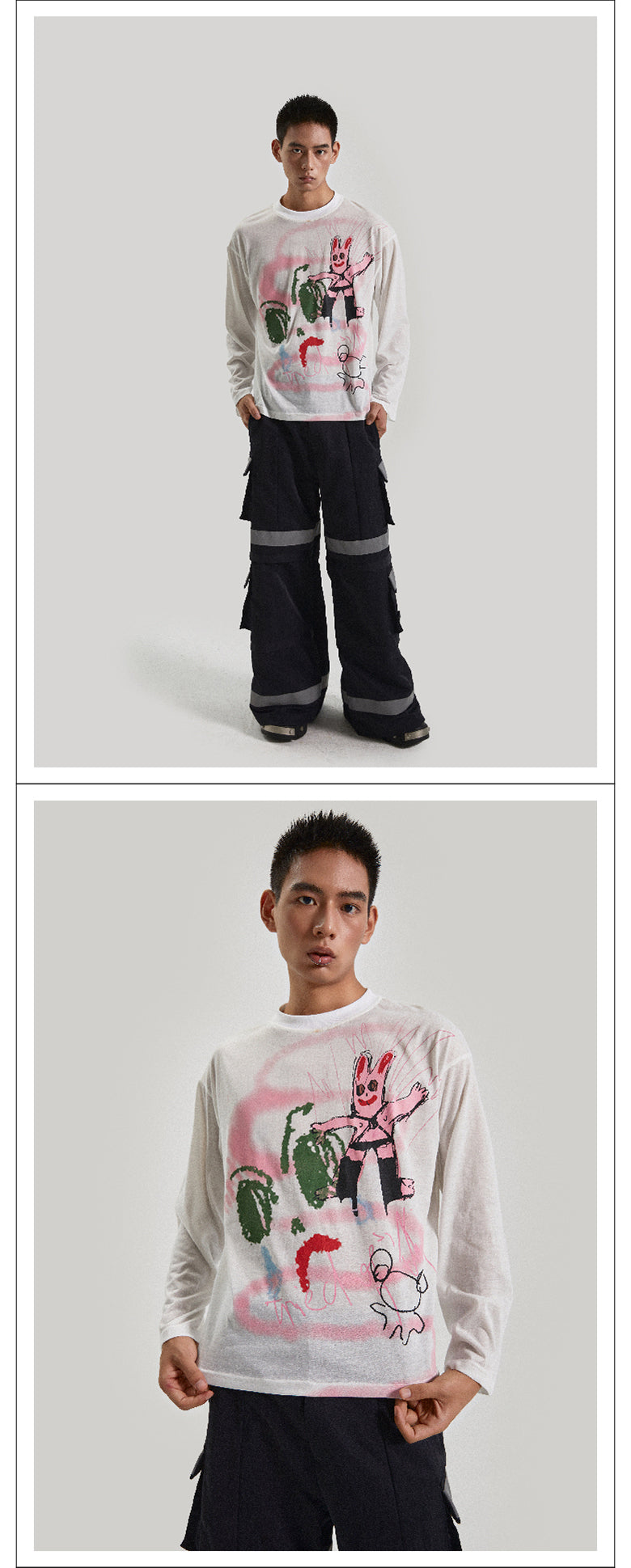 Graffiti SM Bear Long Sleeve T-shirt