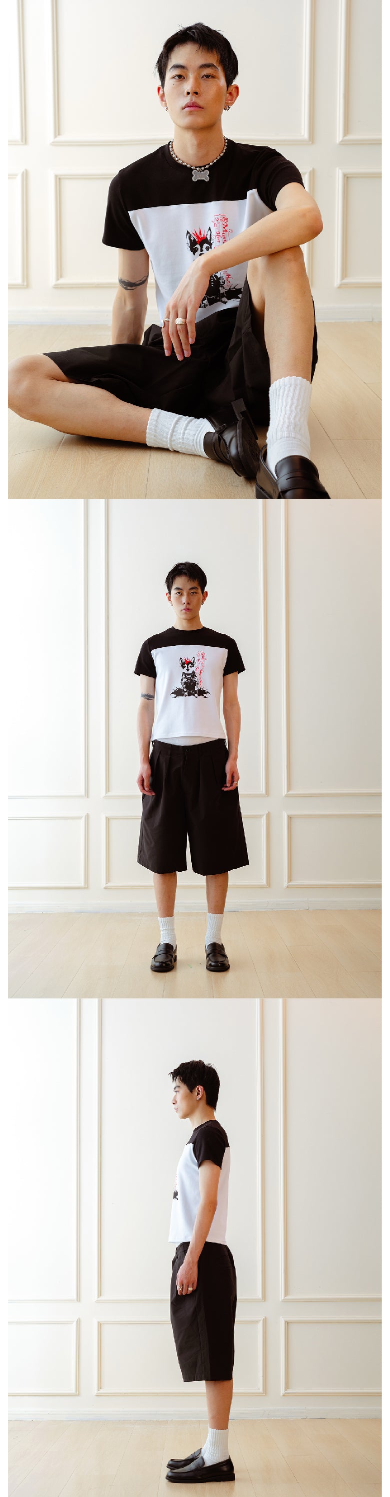 Punk Dog Printed T-shirt