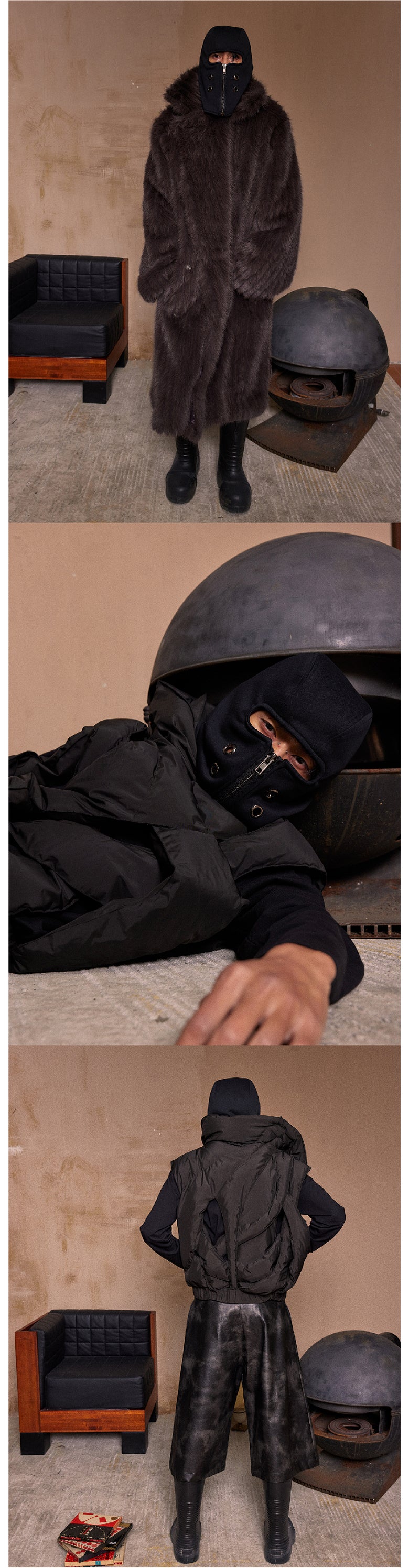 Black bandit gang vent hat