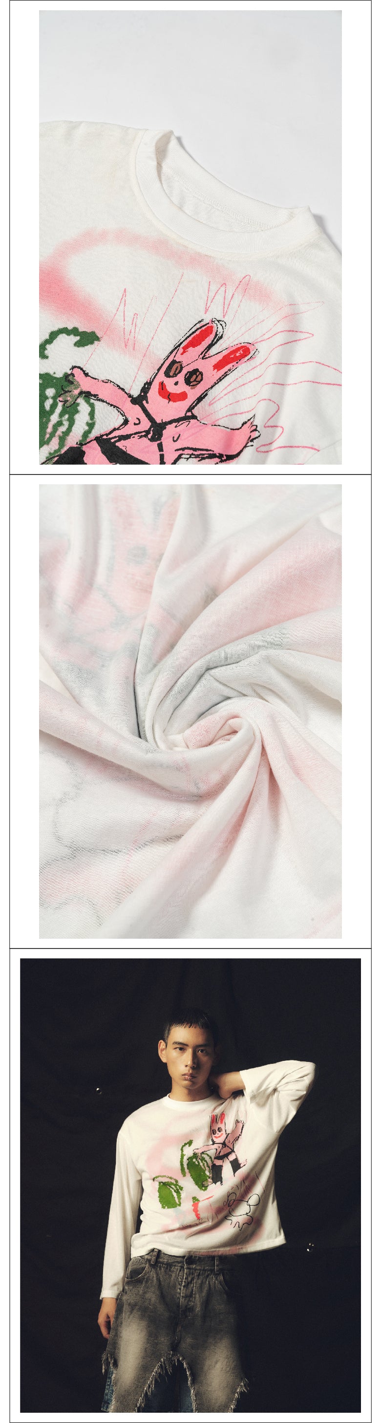 Graffiti SM Bear Long Sleeve T-shirt