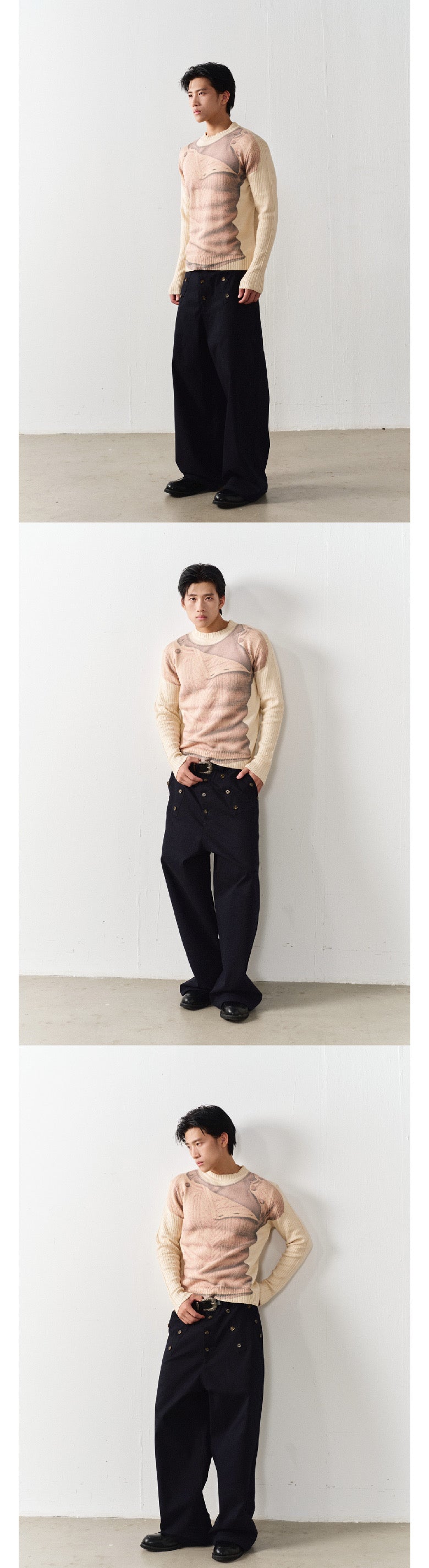 Double-layer cargo pants