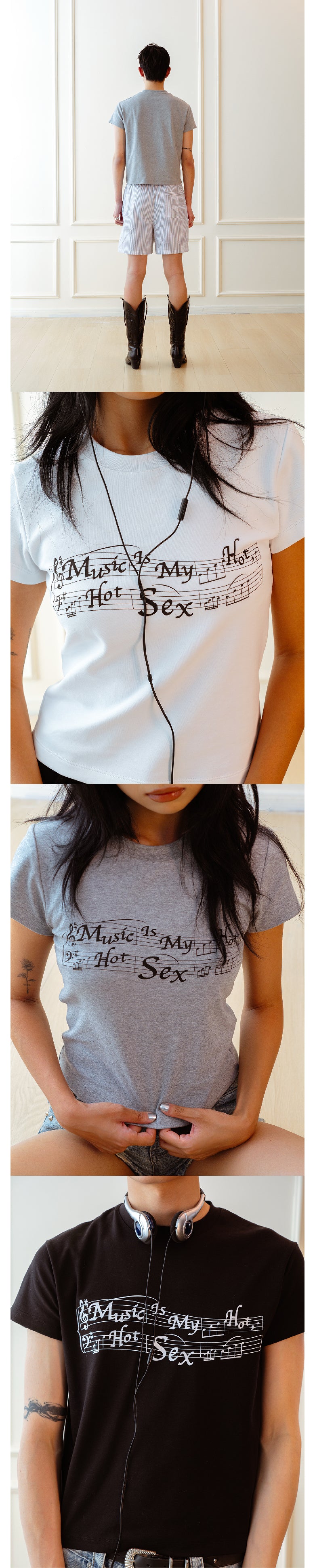 Score printed T-shirt