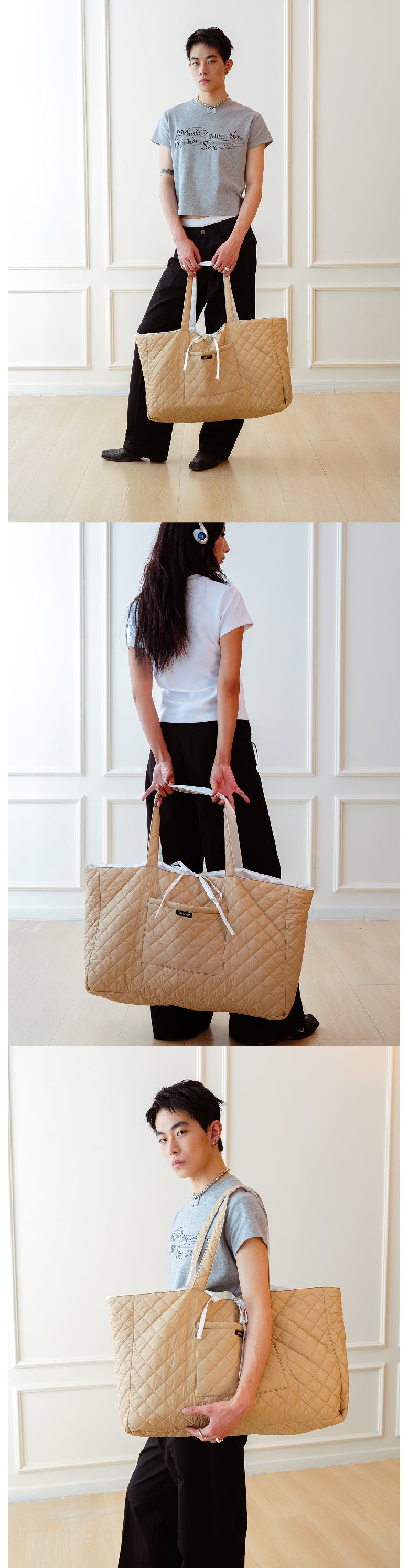 Axis black and white  bag