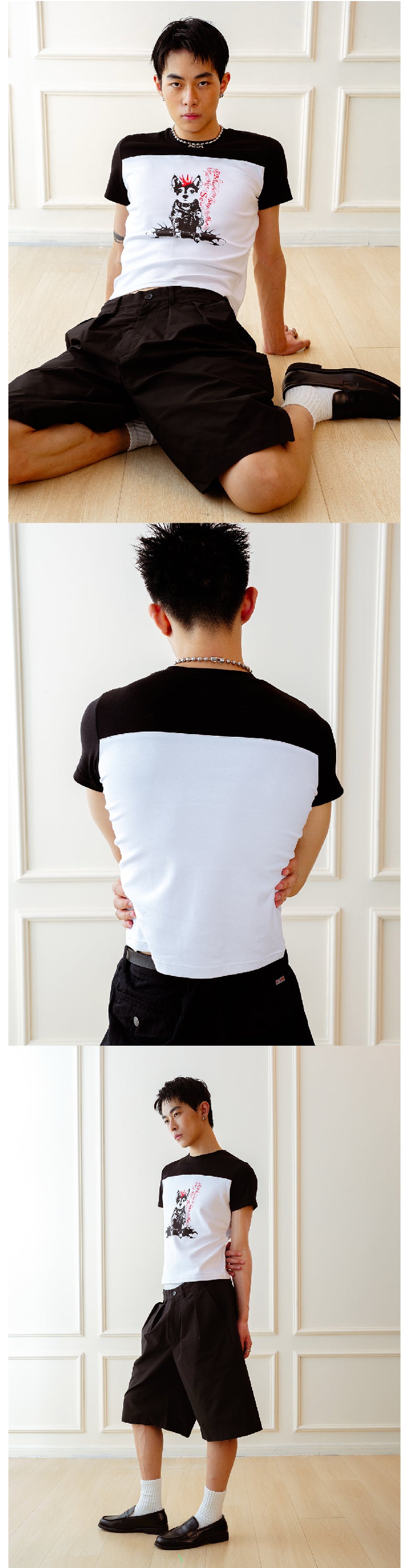 Punk Dog Printed T-shirt