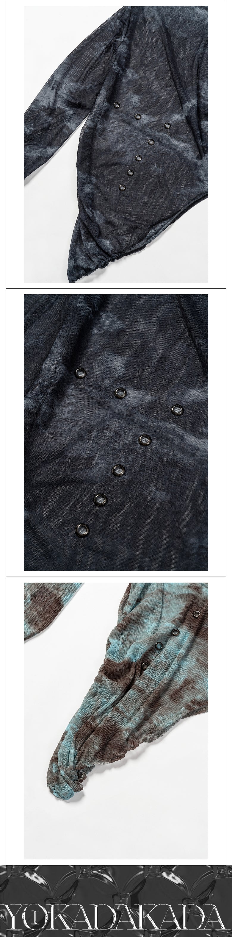 Long sleeved sheer sexy see through top