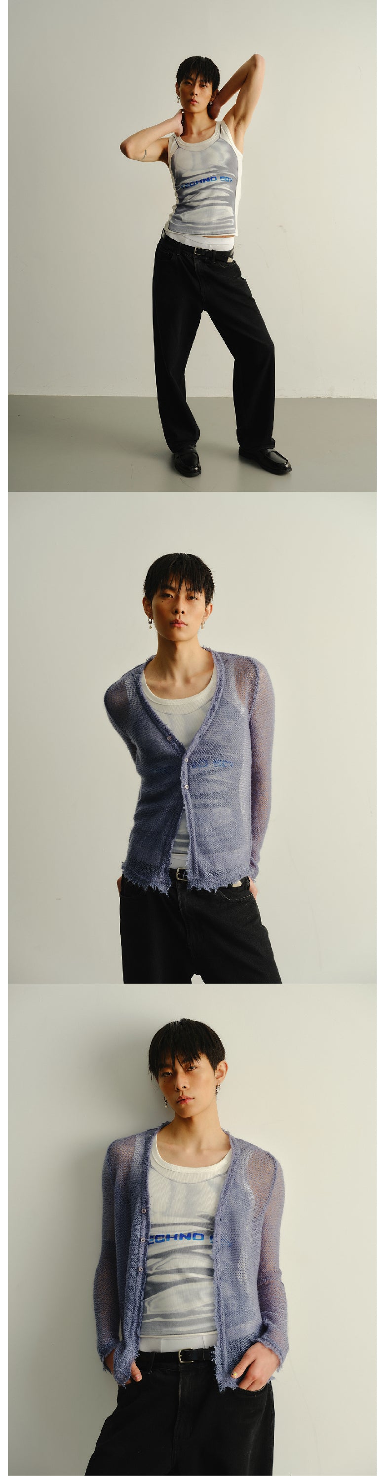 Electronic boy tank top