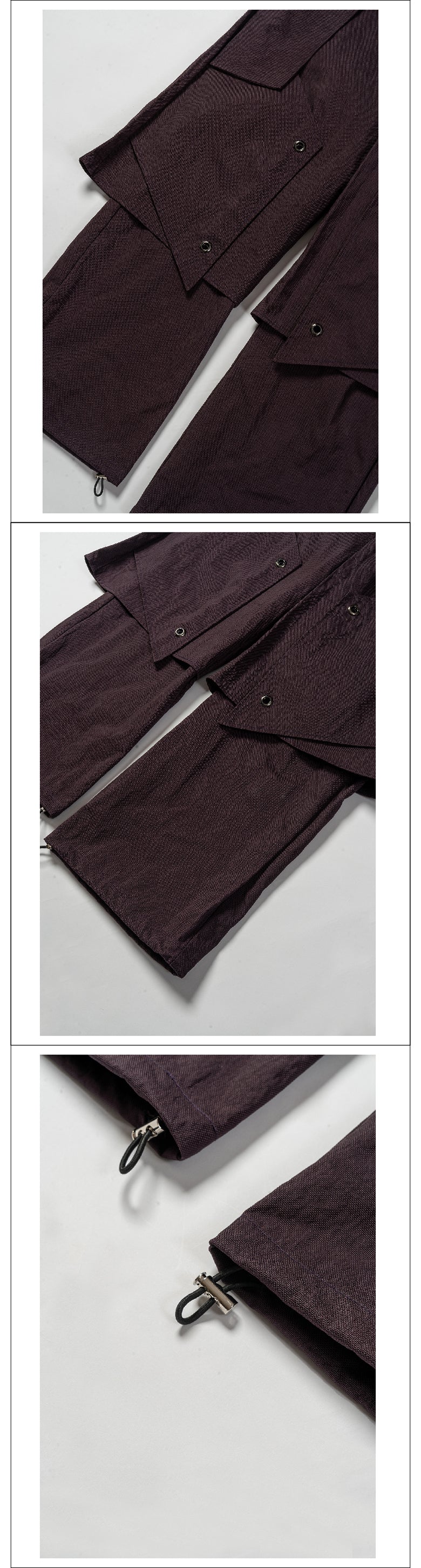 Deep purple functional alien eye pants